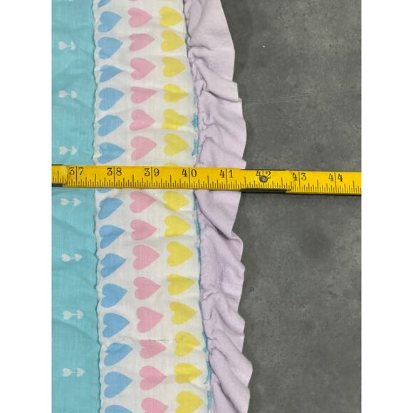 Rainbow Unicorn, Baby Blanket, 40x31", Quilted, Nursery, Bedding ~ 251016-WH 358 - Picture 3 of 5